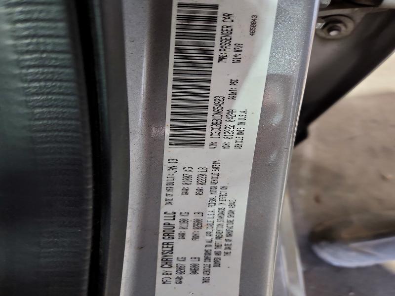 57047226 :رقم المزاد ، 1C3CCBBB1DN654923 vin ، 2013 Chrysler 200 مزاد بيع