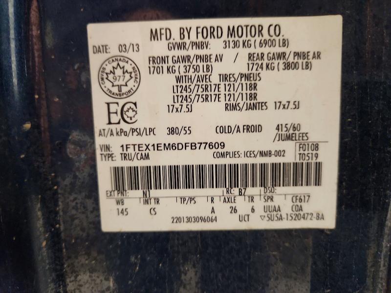 Продаж на аукціоні авто 2013 Ford F150, vin: 1FTEX1EM6DFB77609, номер лоту: 54811686