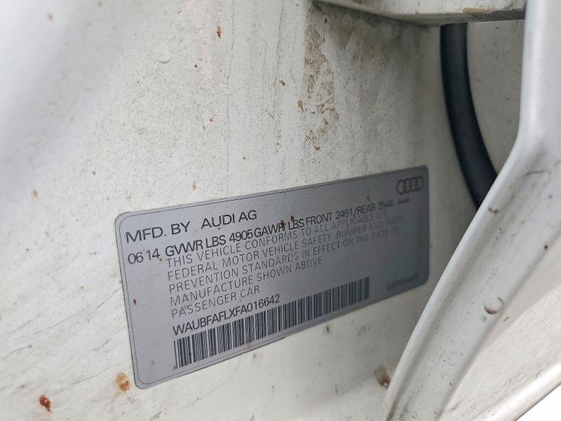 58295656 :رقم المزاد ، WAUBFAFLXFA016642 vin ، 2015 Audi A4 مزاد بيع