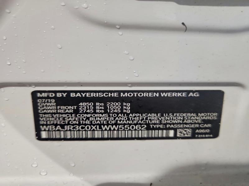 Aukcja sprzedaży 2020 Bmw 530 I, vin: WBAJR3C0XLWW55062, numer aukcji: 71477595
