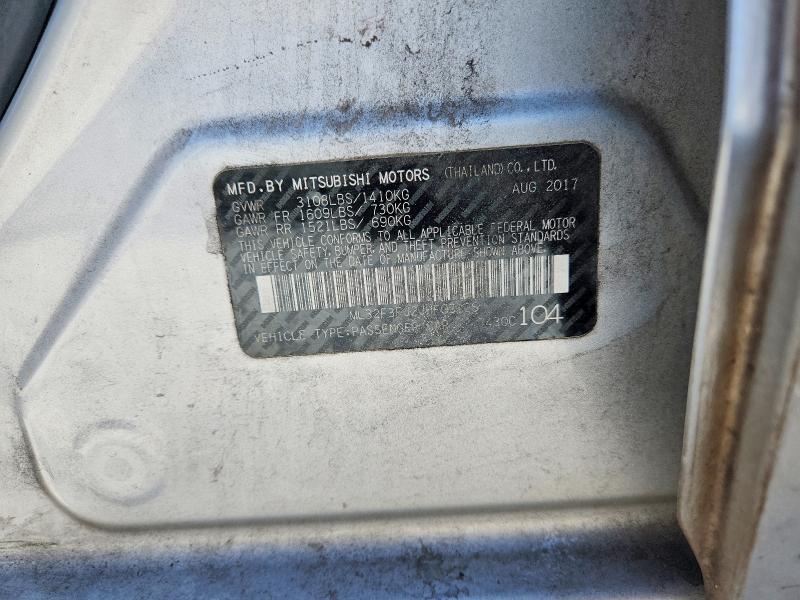 Продаж на аукціоні авто 2018 Mitsubishi Mirage, vin: ML32F3FJ2JHF03126, номер лоту: 56145356