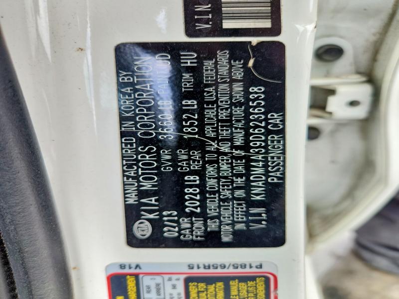 Продаж на аукціоні авто 2013 Kia Rio, vin: KNADM4A39D6236538, номер лоту: 59122126