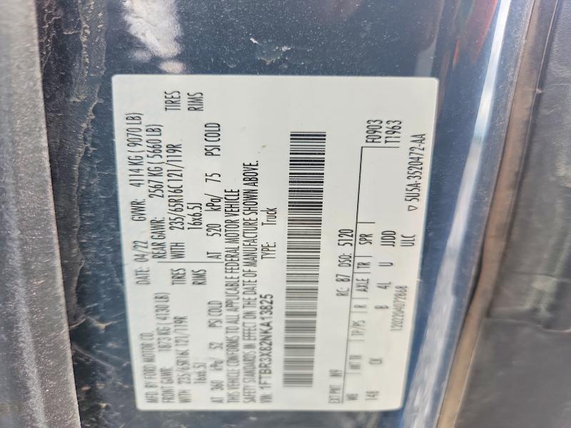 2022 Ford Transit მანქანა იყიდება აუქციონზე, vin: 1FTBR3X82NKA13825, აუქციონის ნომერი: 55708926