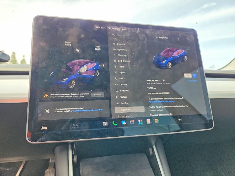 2020 Tesla Model 3 მანქანა იყიდება აუქციონზე, vin: 5YJ3E1EA0LF806822, აუქციონის ნომერი: 56519286