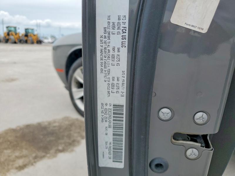 Продаж на аукціоні авто 2018 Dodge Challenger, vin: 2C3CDZAG3JH241666, номер лоту: 55524026