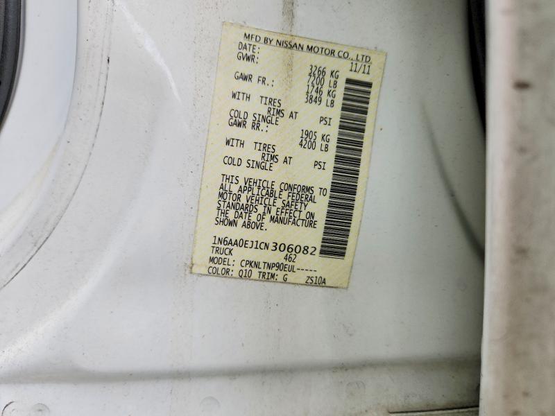 56567406 :رقم المزاد ، 1N6AA0EJ1CN306082 vin ، 2012 Nissan Titan مزاد بيع
