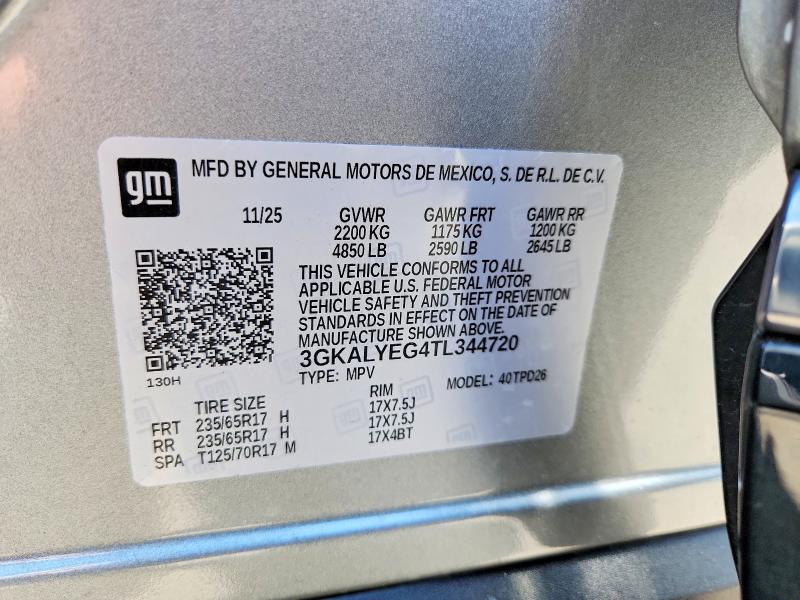 56814986 :رقم المزاد ، 3GKALYEG4TL344720 vin ، 2026 Gmc Terrain مزاد بيع