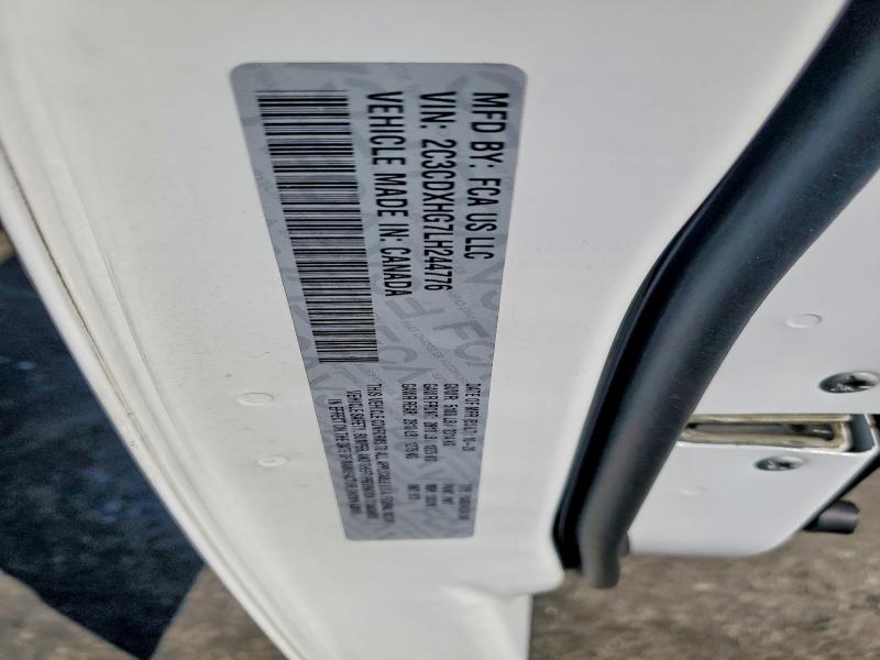 2020 Dodge Charger მანქანა იყიდება აუქციონზე, vin: 2C3CDXHG7LH244776, აუქციონის ნომერი: 56551026