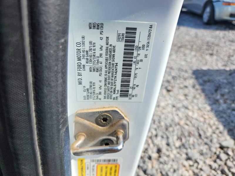 Продаж на аукціоні авто 2019 Ford Transit Connect, vin: NM0LS7F27K1424794, номер лоту: 58776366