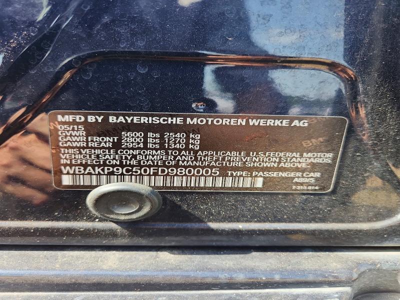 58918106 :رقم المزاد ، WBAKP9C50FD980005 vin ، 2015 Bmw 550 مزاد بيع
