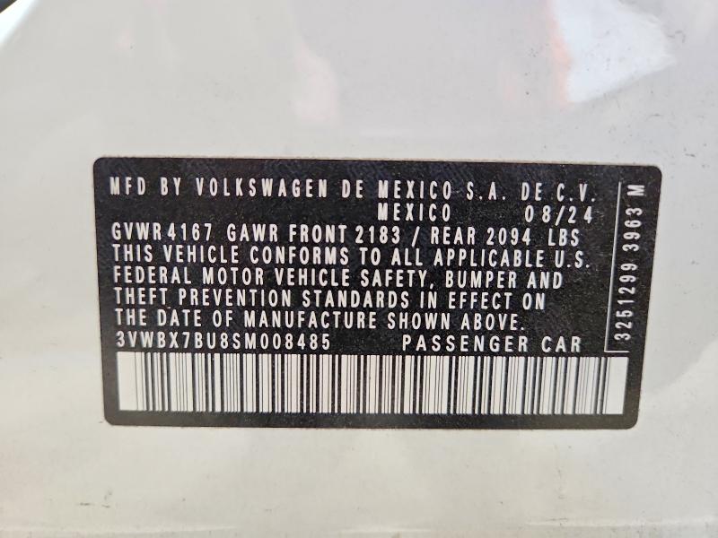Aukcja sprzedaży 2025 Volkswagen Jetta, vin: 3VWBX7BU8SM008485, numer aukcji: 55799456