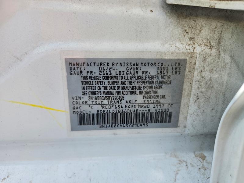 56126386 :رقم المزاد ، 3N1AB8CV6RY290495 vin ، 2024 Nissan Sentra مزاد بيع