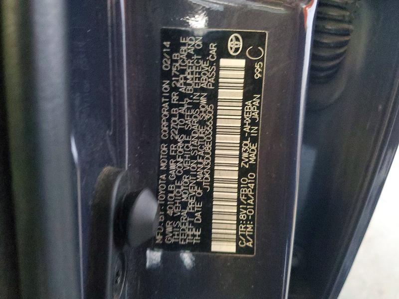 Продаж на аукціоні авто 2014 Toyota Prius, vin: JTDKN3DU8E0366305, номер лоту: 57409936