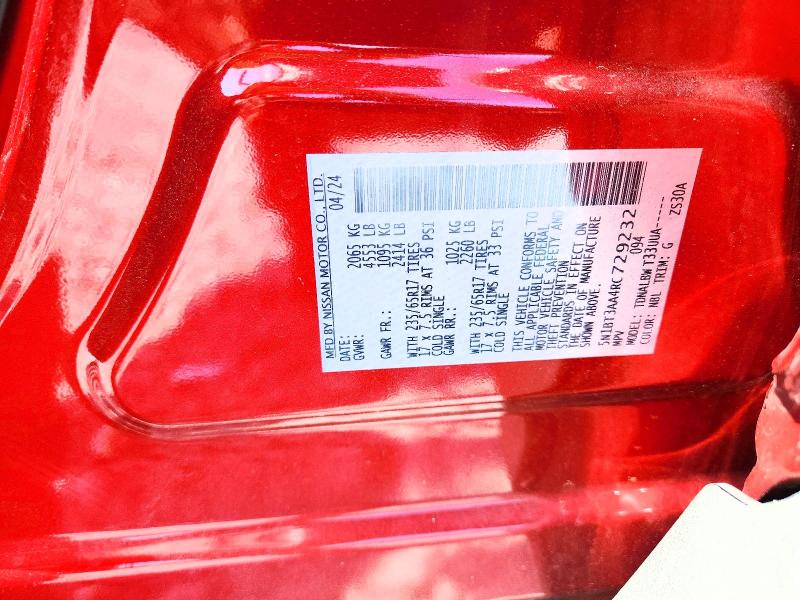 2024 Nissan Rogue მანქანა იყიდება აუქციონზე, vin: 5N1BT3AA4RC729232, აუქციონის ნომერი: 55759856