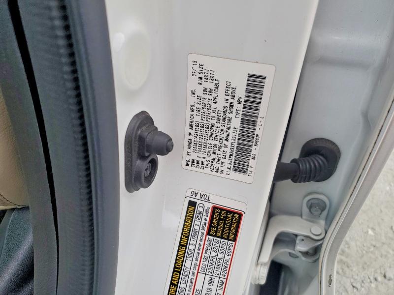 Продажа на аукционе авто 2015 Honda Cr-v, vin: 5J6RM3H9XFL021729, номер лота: 56510306