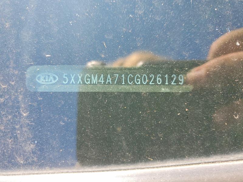 57325816 :رقم المزاد ، 5XXGM4A71CG026129 vin ، 2012 Kia Optima مزاد بيع