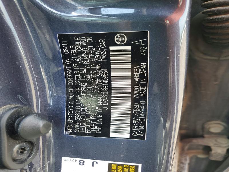 Продажа на аукционе авто 2011 Toyota Prius, vin: JTDKN3DU8B1409854, номер лота: 55755286