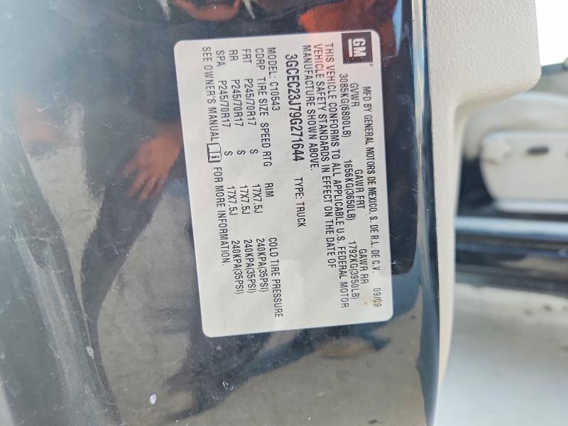 57784616 :رقم المزاد ، 3GCEC23J79G271644 vin ، 2009 Chevrolet Silverado مزاد بيع