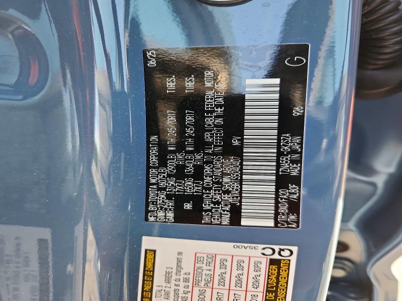2025 Toyota 4runner მანქანა იყიდება აუქციონზე, vin: JTEVA5BR1S5040407, აუქციონის ნომერი: 56548976