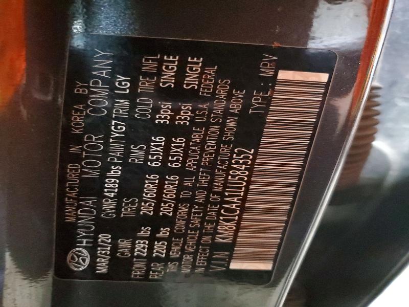 Продажа на аукционе авто 2020 Hyundai Kona, vin: KM8K1CAA1LU584352, номер лота: 58220836