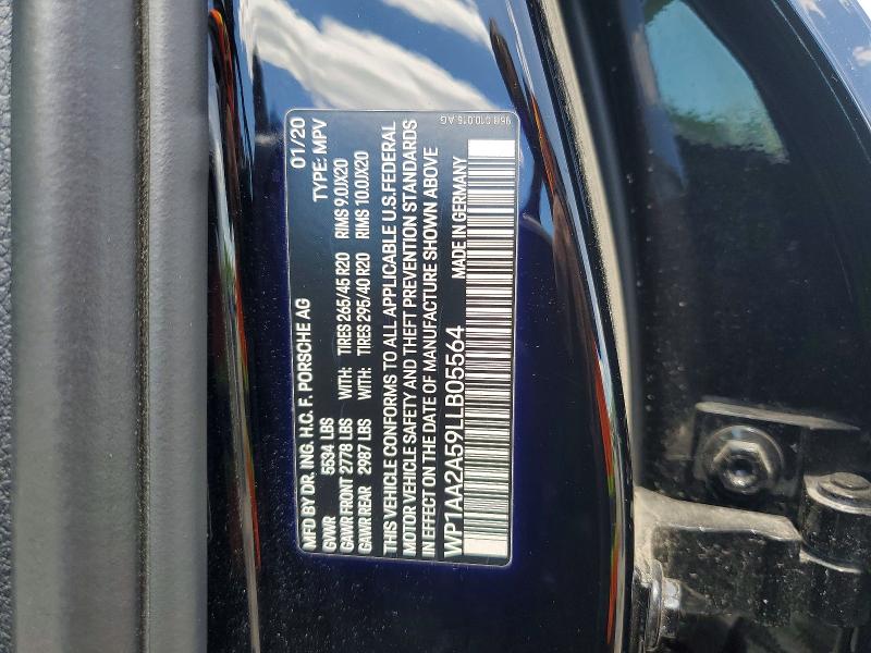 Продаж на аукціоні авто 2020 Porsche Macan, vin: WP1AA2A59LLB05564, номер лоту: 55374016