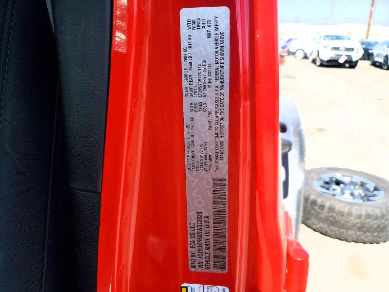 Продажа на аукционе авто 2025 Jeep Wrangler, vin: 1C4RJXR60SW572030, номер лота: 56427976