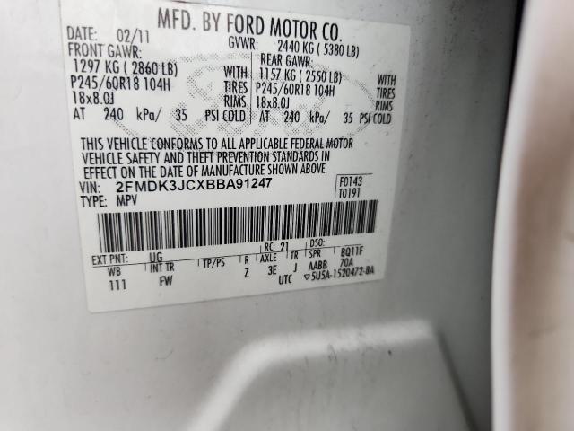 Aukcja sprzedaży 2011 Ford Edge, vin: 2FMDK3JCXBBA91247, numer aukcji: 56802436