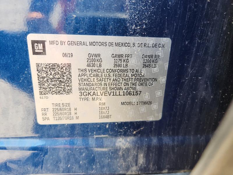Продажа на аукционе авто 2020 Gmc Terrain, vin: 3GKALVEV1LL106157, номер лота: 56284686