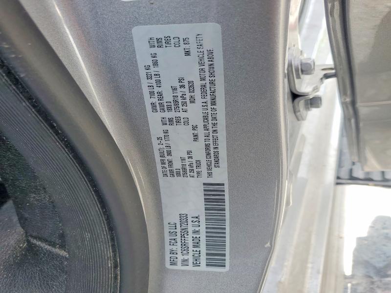 59138576 :رقم المزاد ، 1C6SRFFP5SN720333 vin ، 2025 Ram 1500 مزاد بيع