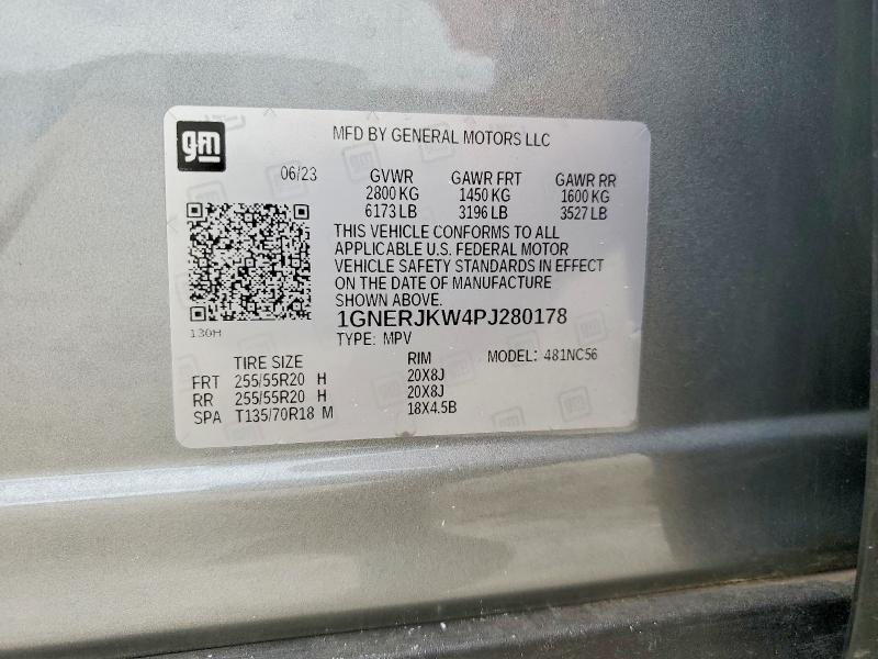 Продажа на аукционе авто 2023 Chevrolet Traverse, vin: 1GNERJKW4PJ280178, номер лота: 58208826