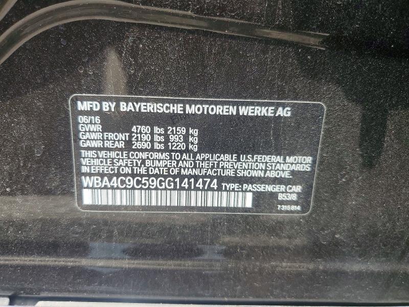 Продажа на аукционе авто 2016 Bmw 428, vin: WBA4C9C59GG141474, номер лота: 56764986
