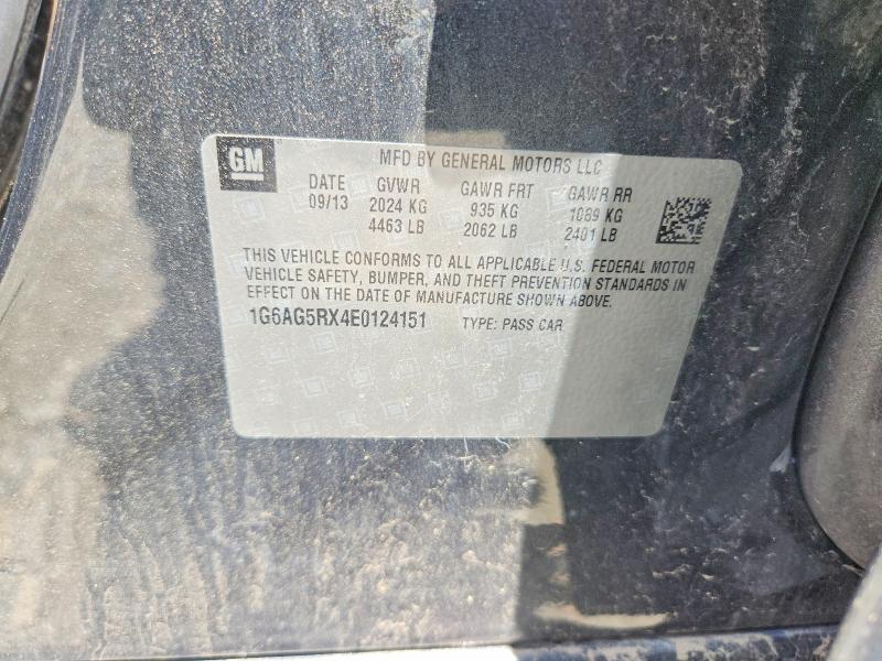 2014 Cadillac Ats მანქანა იყიდება აუქციონზე, vin: 1G6AG5RX4E0124151, აუქციონის ნომერი: 59002606