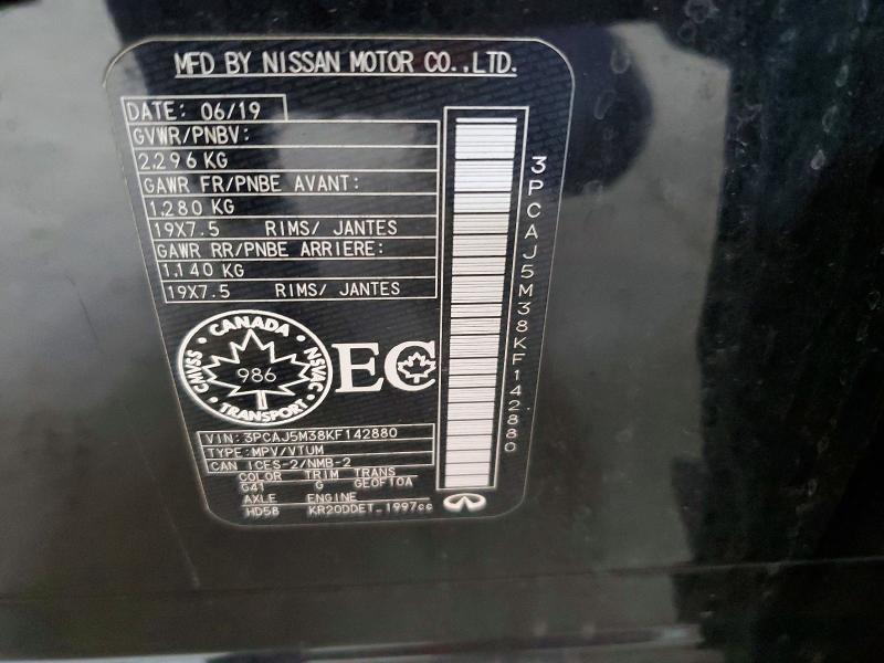 Продаж на аукціоні авто 2019 Infiniti Qx50, vin: 3PCAJ5M38KF142880, номер лоту: 56326736
