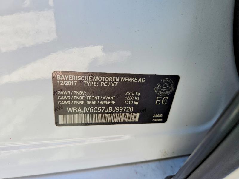 Aukcja sprzedaży 2018 Bmw 640, vin: WBAJV6C57JBJ99728, numer aukcji: 55916516
