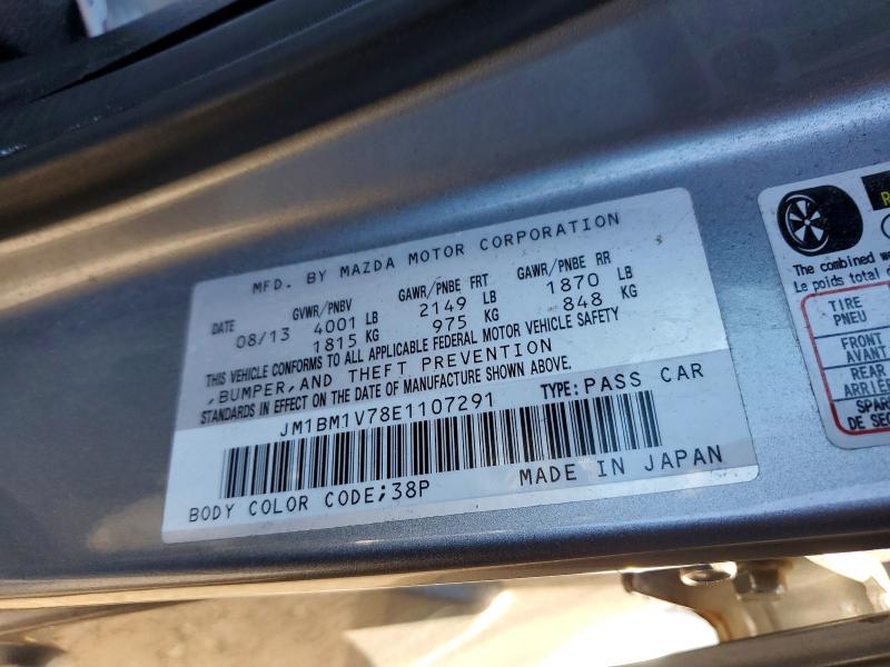 2014 Mazda 3 მანქანა იყიდება აუქციონზე, vin: JM1BM1V78E1107291, აუქციონის ნომერი: 58654576