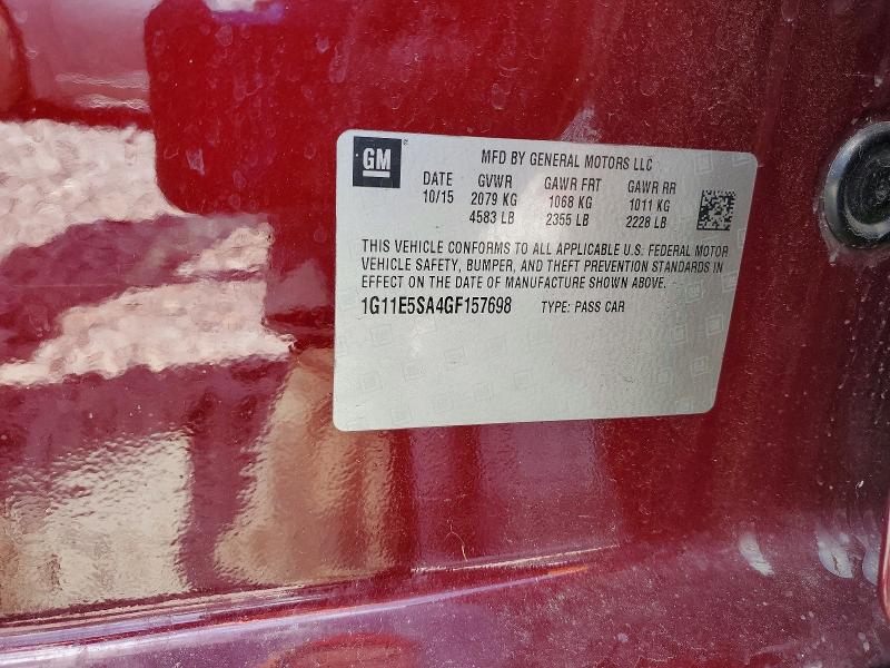 Продажа на аукционе авто 2016 Chevrolet Malibu Limited, vin: 1G11E5SA4GF157698, номер лота: 85609665