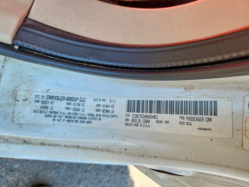 Aukcja sprzedaży 2011 Chrysler 200, vin: 1C3BC7EGXBN554851, numer aukcji: 57042226