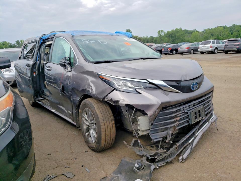 2021 Toyota Sienna მანქანა იყიდება აუქციონზე, vin: 5TDYSKFC1MS029908, აუქციონის ნომერი: 58890386
