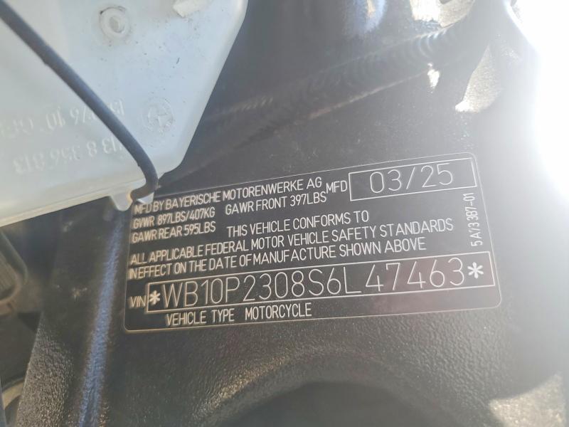 Aukcja sprzedaży 2025 Bmw S 1000, vin: WB10P2308S6L47463, numer aukcji: 56628946