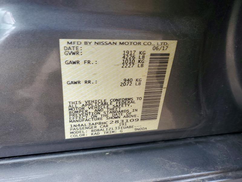Aukcja sprzedaży 2017 Nissan Altima, vin: 1N4AL3AP8HC283109, numer aukcji: 56889646