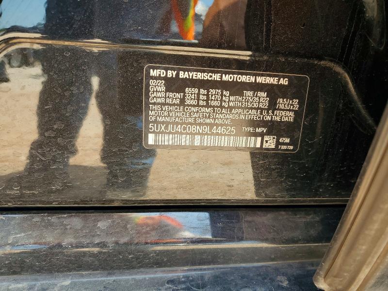 Aukcja sprzedaży 2022 Bmw X5, vin: 5UXJU4C08N9L44625, numer aukcji: 58736686