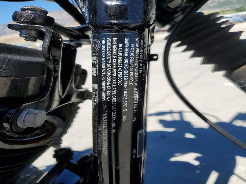 57235846 :رقم المزاد ، 1HD1LC333GC424458 vin ، 2016 Harley-davidson Xl1200 مزاد بيع