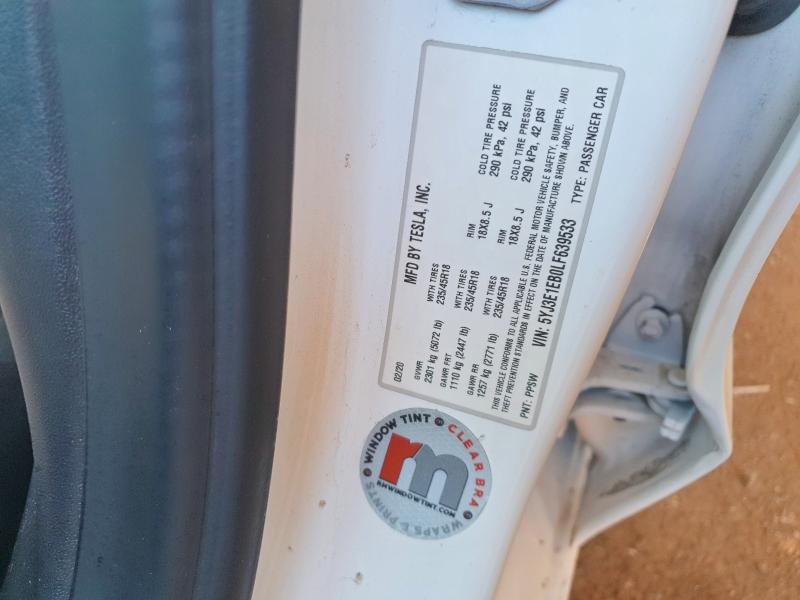 Продаж на аукціоні авто 2020 Tesla Model 3, vin: 5YJ3E1EB0LF639533, номер лоту: 85636935