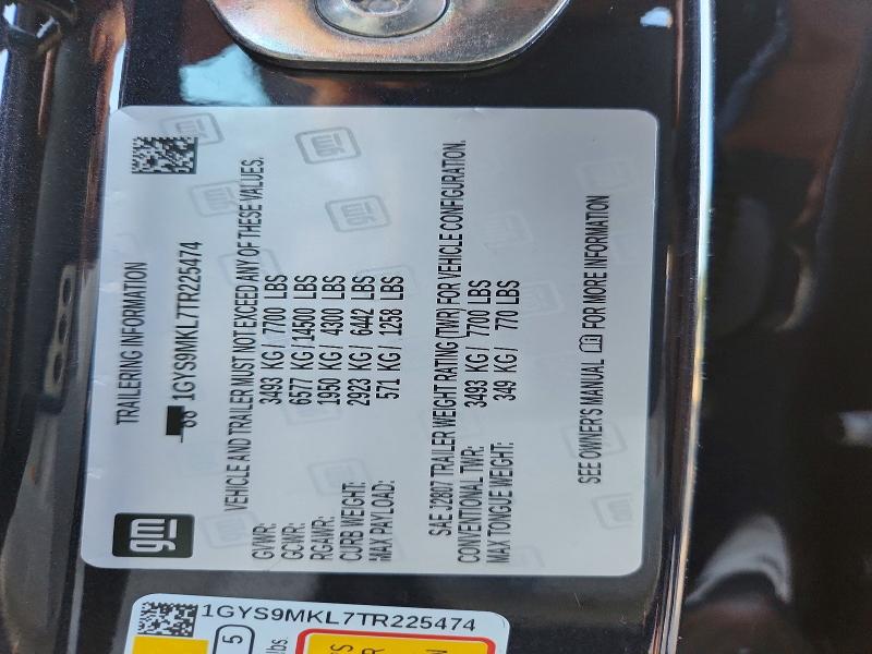 Продажа на аукционе авто 2026 Cadillac Escalade, vin: 1GYS9MKL7TR225474, номер лота: 57566226