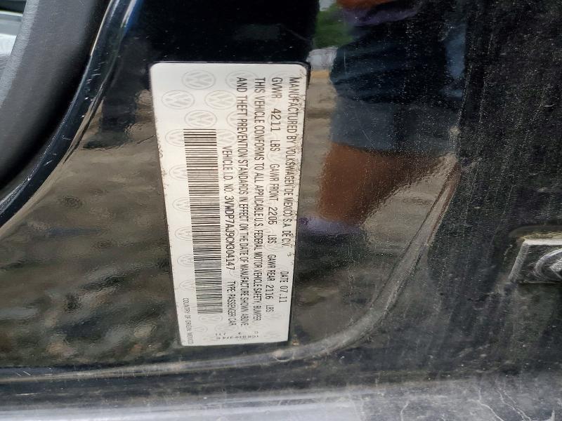 58279486 :رقم المزاد ، 3VWDP7AJ9CM304147 vin ، 2012 Volkswagen Jetta مزاد بيع
