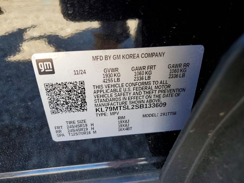 57161376 :رقم المزاد ، KL79MTSL2SB133609 vin ، 2025 Chevrolet Trailblazer مزاد بيع