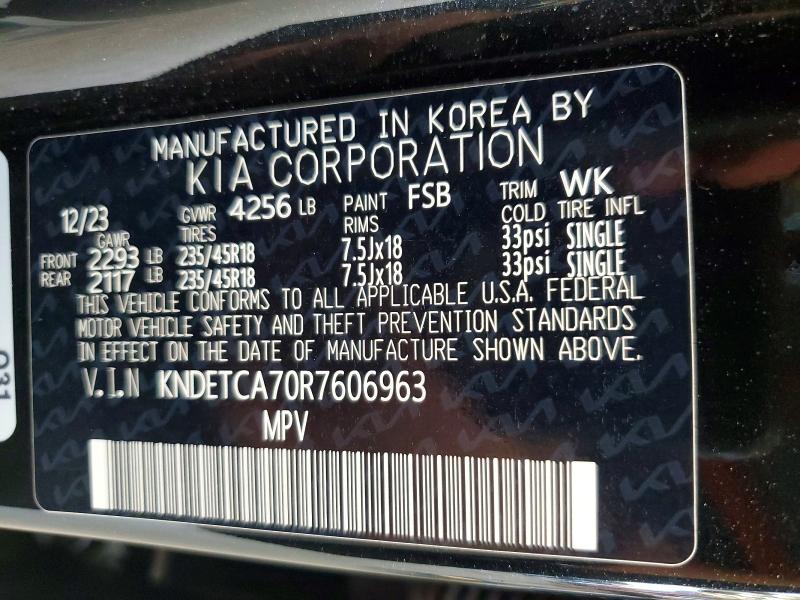 Продаж на аукціоні авто 2024 Kia Seltos, vin: KNDETCA70R7606963, номер лоту: 58977286