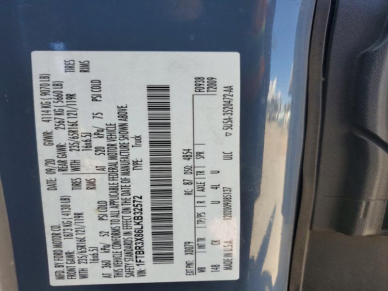 Aukcja sprzedaży 2020 Ford Transit, vin: 1FTBR3X86LKB32572, numer aukcji: 56587246