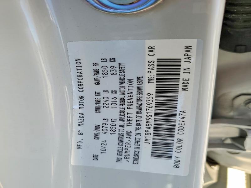 56598956 :رقم المزاد ، JM1BPABM9S1769359 vin ، 2025 Mazda 3 مزاد بيع