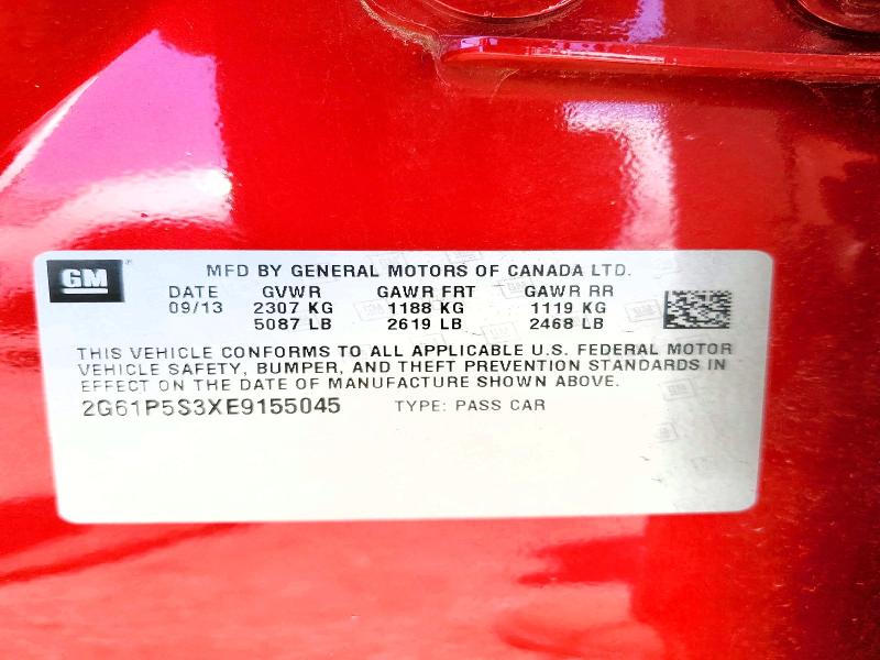 Продажа на аукционе авто 2014 Cadillac Xts, vin: 2G61P5S3XE9155045, номер лота: 55408226